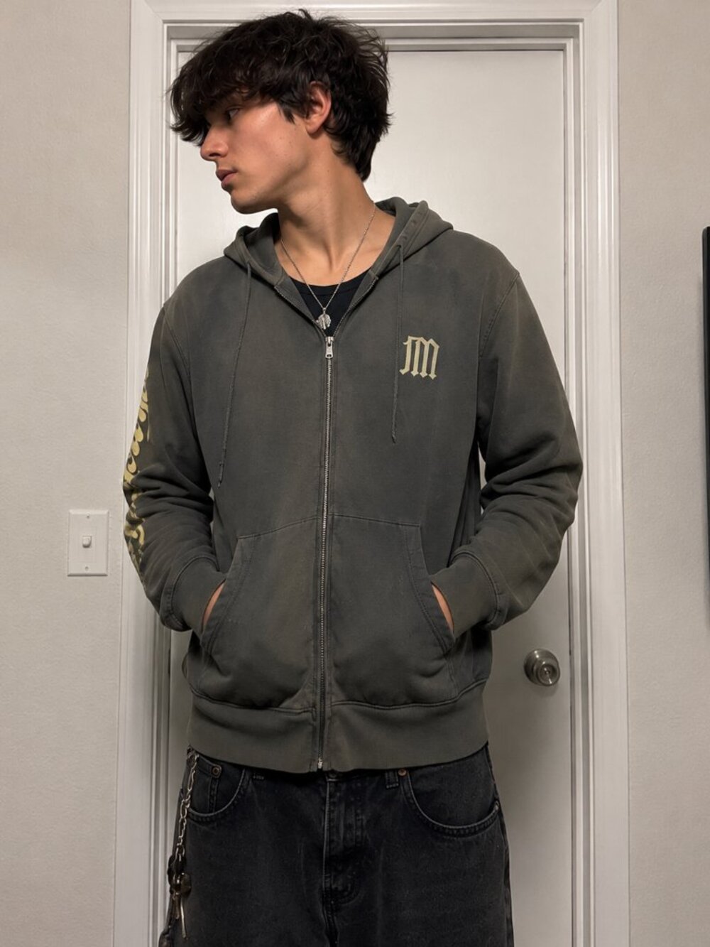 Vintage Juicy Couture Mens Zip Hoodie Size Small Made in USA Y2K Surf Skate